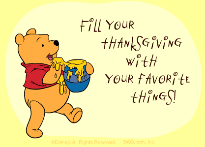 过感恩节的快乐小熊
