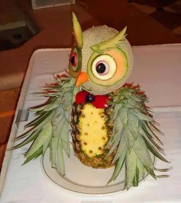 超可爱的菠萝版猫头鹰