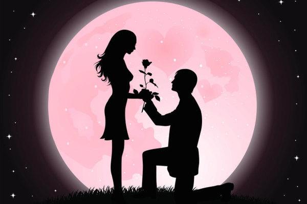 超浪漫的月下求婚