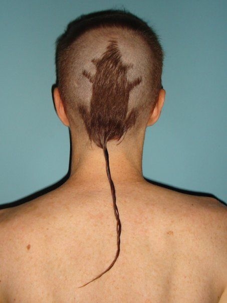 搞笑的“老鼠头”发型