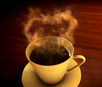 热腾腾的咖啡gif图片