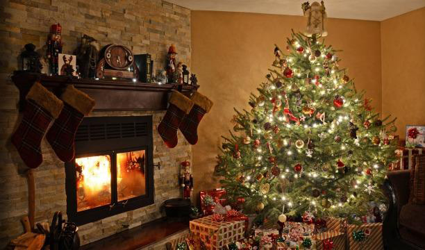 在家里摆上一颗圣诞树