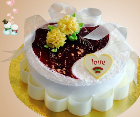 送给爱人的生日蛋糕图片