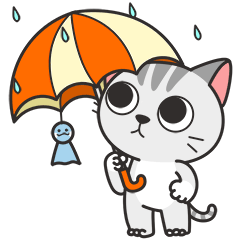 下雨打把伞
