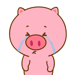 流眼泪的可爱猪