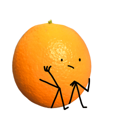 趣味好玩的橙成成qq表情图片