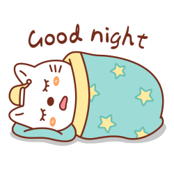 GOOD NIGHT，晚安